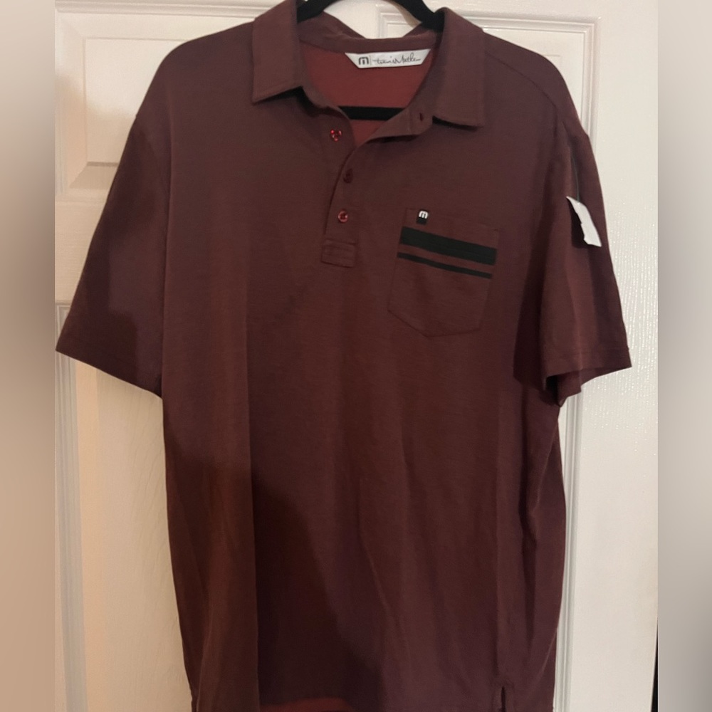 Travis Mathew Maroon Polo XL